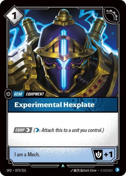 Image for Experimental Hexplate (073/221) (Spiritforged) (SFD) - Riftbound: League of Legends Trading Card Game