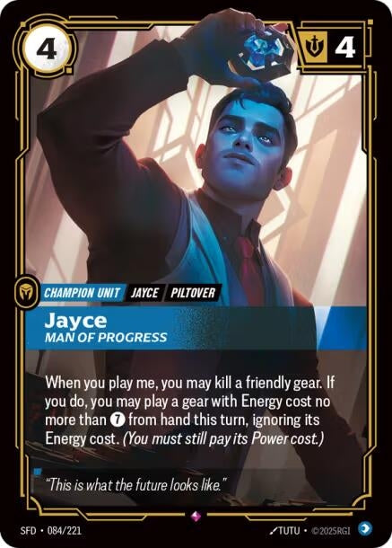 Image for Jayce, Man of Progress (084/221) (Spiritforged) (SFD) - Riftbound: League of Legends Trading Card Game