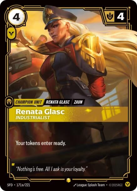 Image for Renata Glasc, Industrialist (Alternate Art) (171a/221) (Spiritforged) (SFD) - Riftbound: League of Legends Trading Card Game