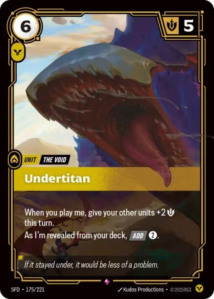 Image for Undertitan (175/221) (Spiritforged) (SFD) - Riftbound: League of Legends Trading Card Game