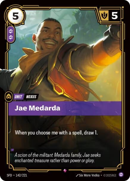 Image for Jae Medarda (142/221) (Spiritforged) (SFD) - Riftbound: League of Legends Trading Card Game