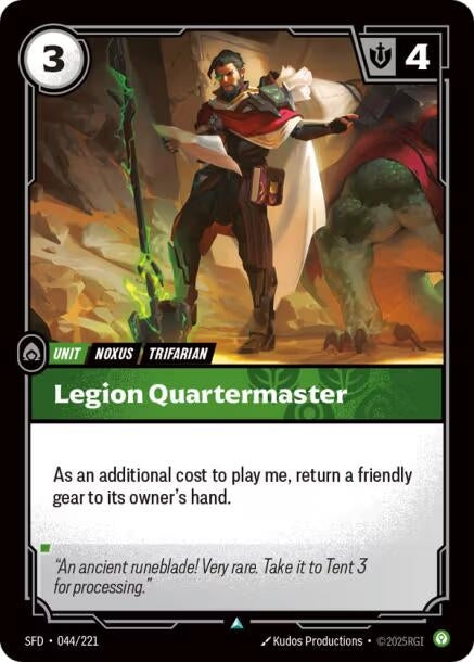 Image for Legion Quartermaster (044/221) (Spiritforged) (SFD) - Riftbound: League of Legends Trading Card Game