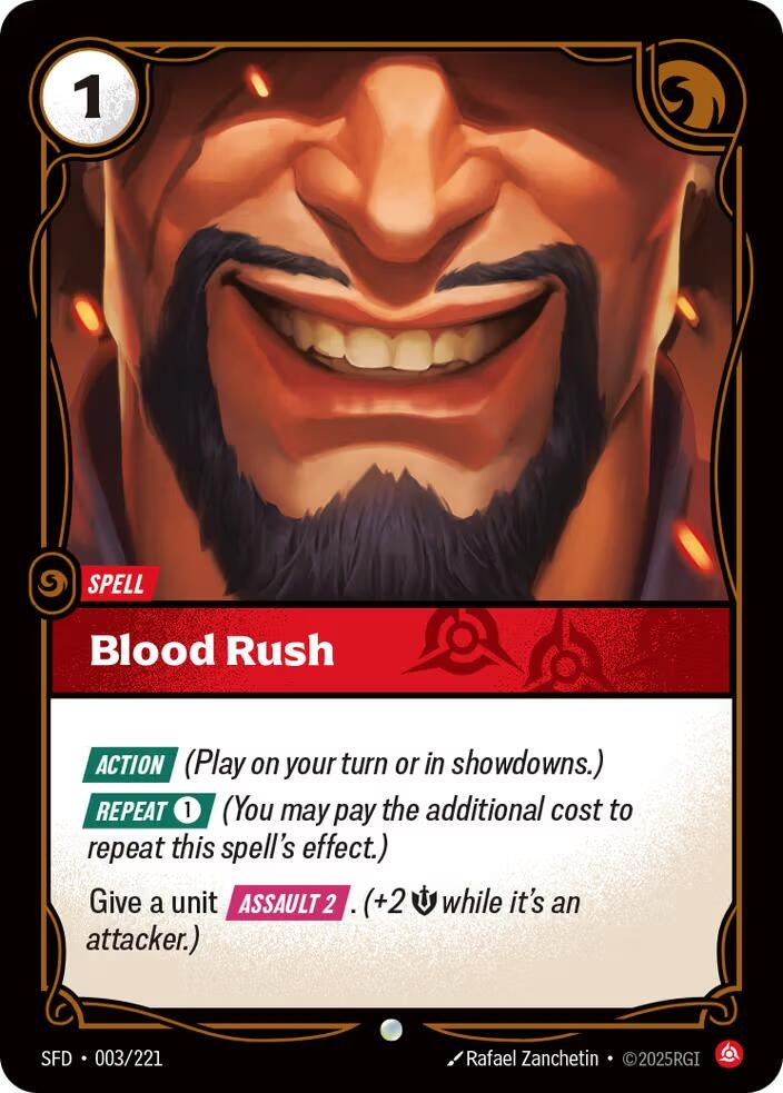 Image for Blood Rush (003/221) (Spiritforged) (SFD) - Riftbound: League of Legends Trading Card Game