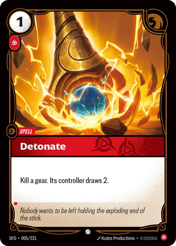 Image for Detonate (005/221) (Spiritforged) (SFD) - Riftbound: League of Legends Trading Card Game