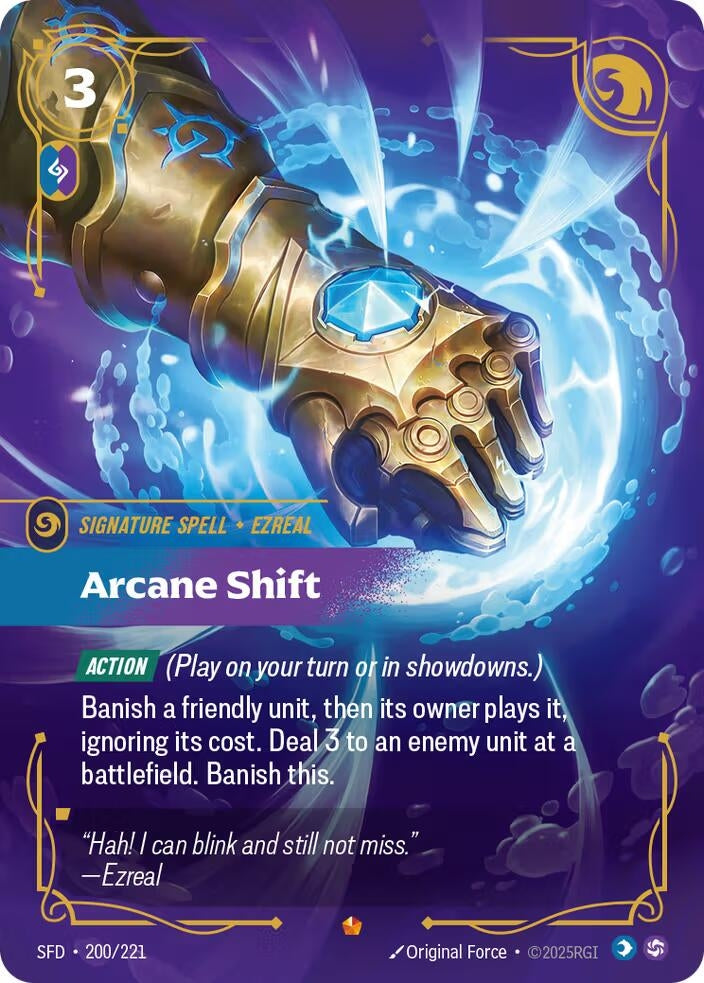 Image for Arcane Shift (200/221) (Spiritforged) (SFD) - Riftbound: League of Legends Trading Card Game