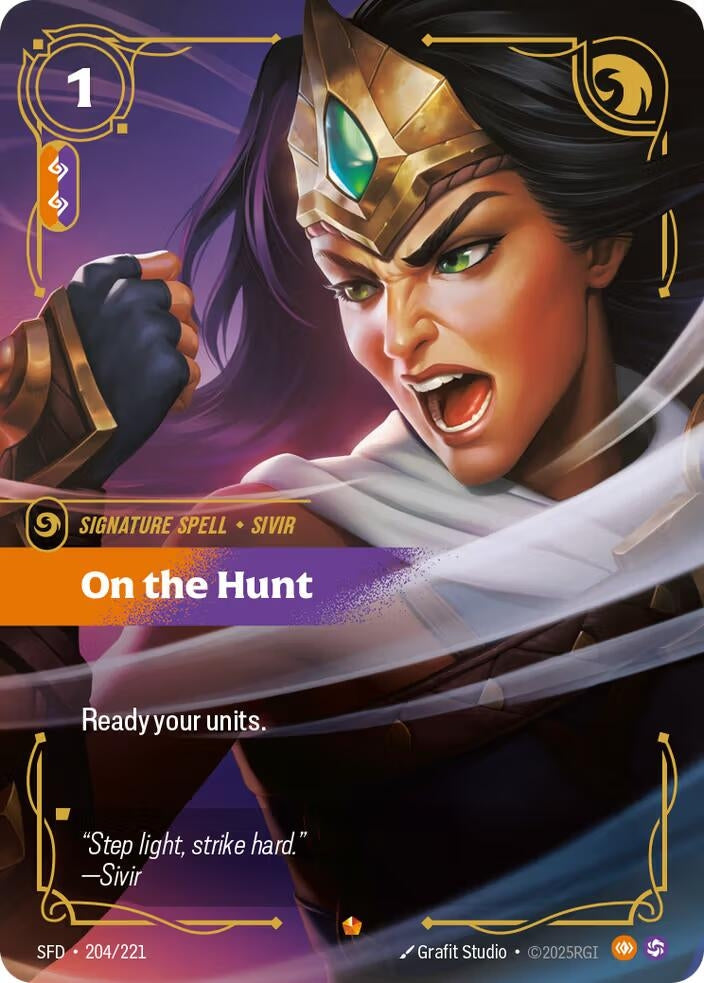 Image for On the Hunt (204/221) (Spiritforged) (SFD) - Riftbound: League of Legends Trading Card Game
