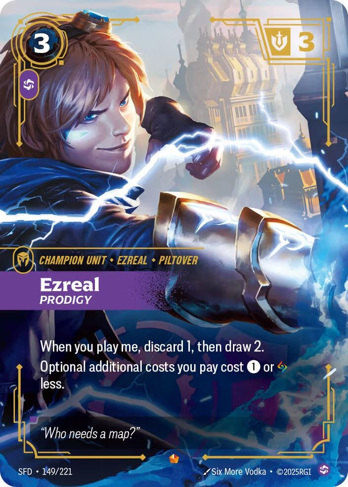 Image for Ezreal, Prodigy (149/221) (Spiritforged) (SFD) - Riftbound: League of Legends Trading Card Game