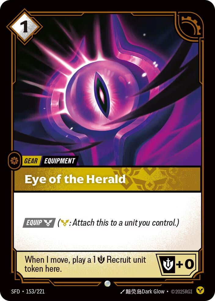 Image for Eye of the Herald (153/221) (Spiritforged) (SFD) - Riftbound: League of Legends Trading Card Game