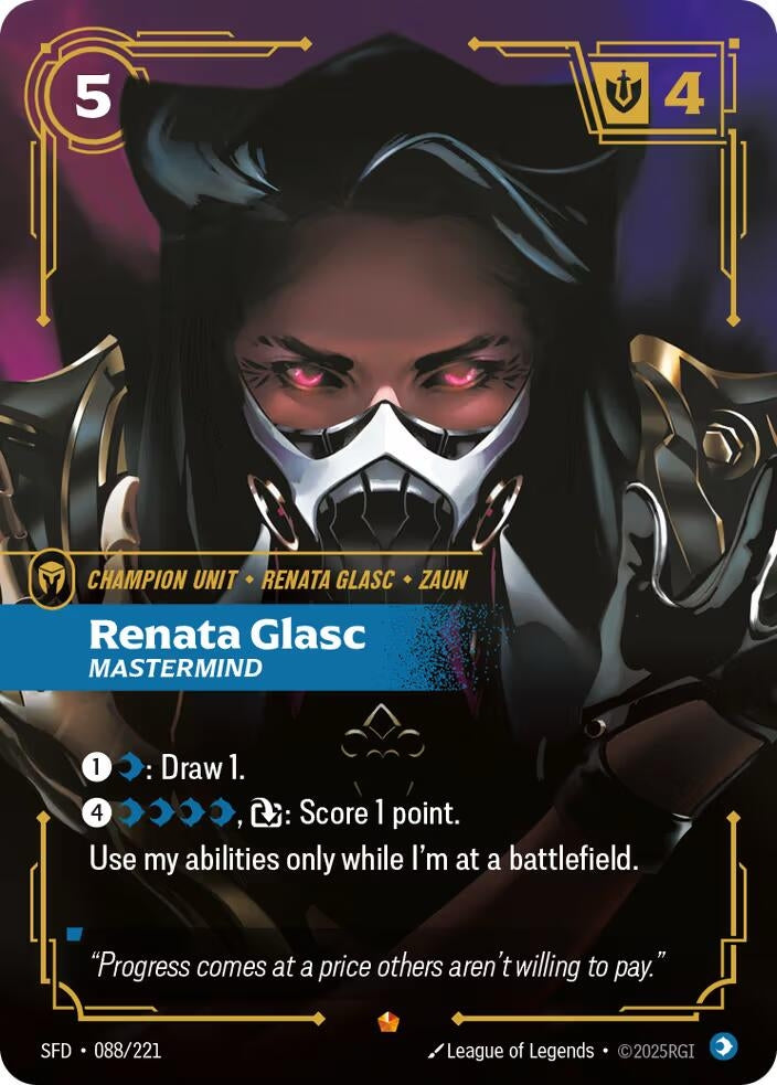 Image for Renata Glasc, Mastermind (088/221) (Spiritforged) (SFD) - Riftbound: League of Legends Trading Card Game