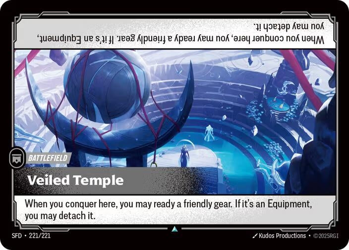Image for Veiled Temple (221/221) (Spiritforged) (SFD) - Riftbound: League of Legends Trading Card Game