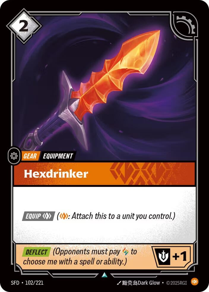 Image for Hexdrinker (102/221) (Spiritforged) (SFD) - Riftbound: League of Legends Trading Card Game