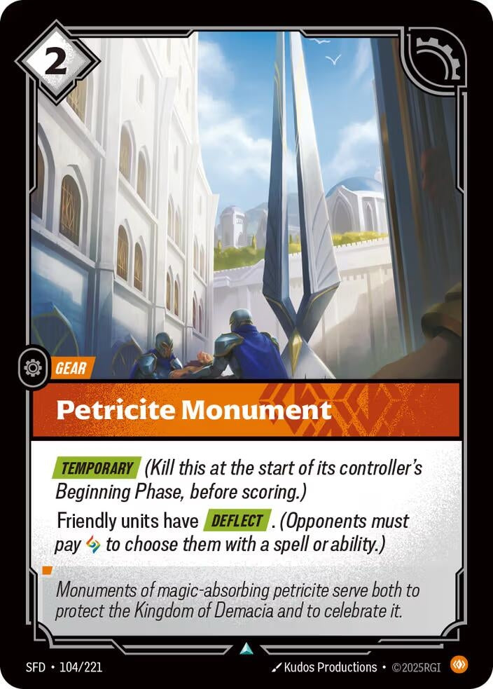 Image for Petricite Monument (104/221) (Spiritforged) (SFD) - Riftbound: League of Legends Trading Card Game