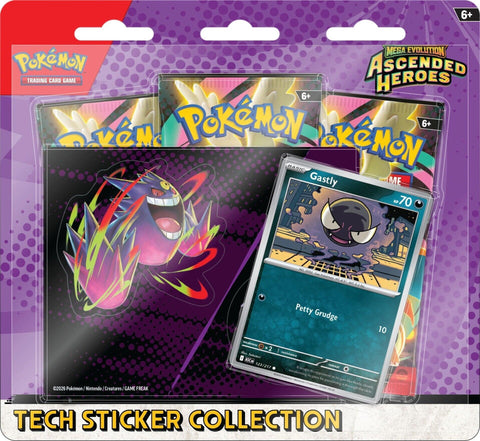 Image for Mega Evolution: Ascended Heroes Tech Sticker Collection - Gastly - Pokemon
