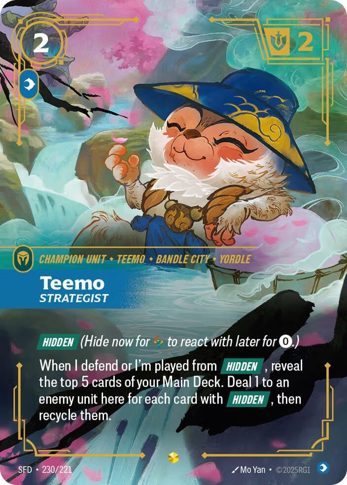 Image for Teemo, Strategist (Overnumbered) (230/221) (Spiritforged) (SFD) - Riftbound: League of Legends Trading Card Game