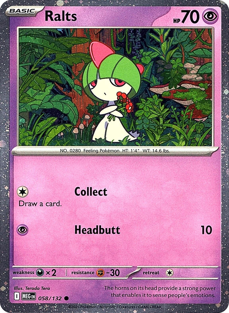 Image for Ralts (Cosmos Holo) (058/132) (Miscellaneous Cards & Products) (MCAP) - Pokemon