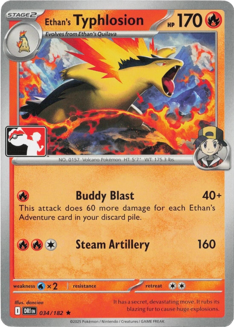 Ethan's Typhlosion (034/182) (Prize Pack Series Cards) Pokemon