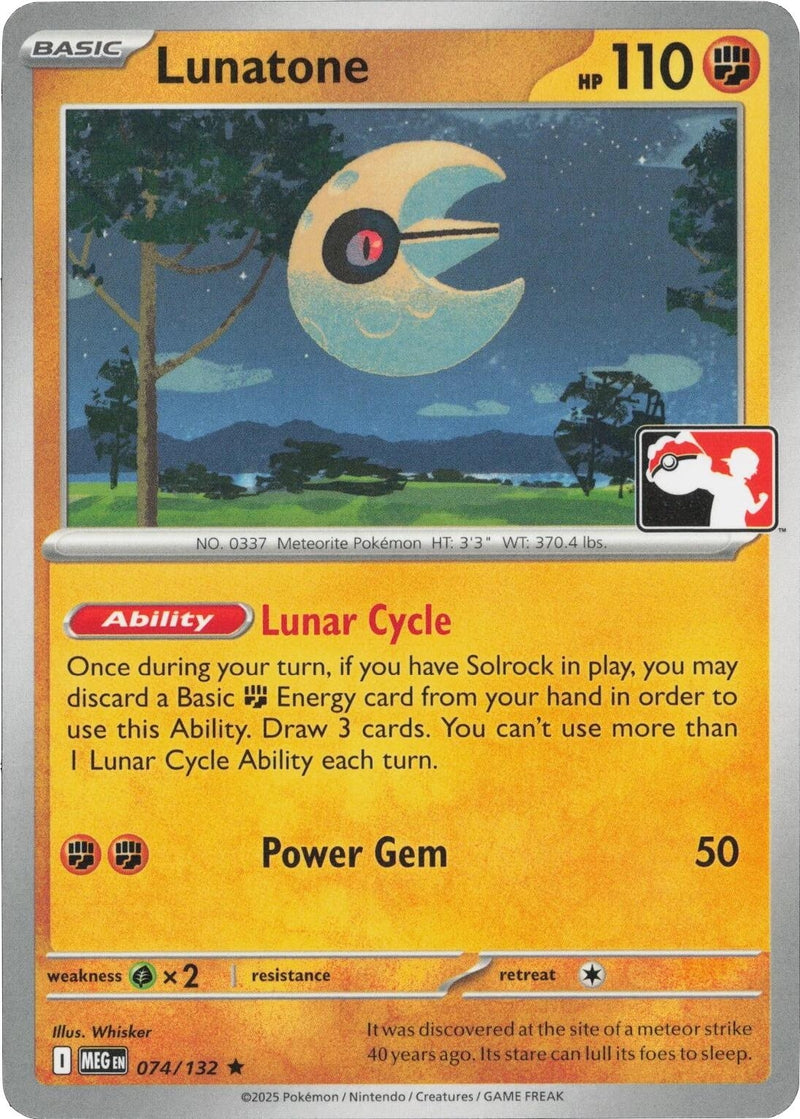 Image for Lunatone (074/132) (Prize Pack Series Cards) - Pokemon