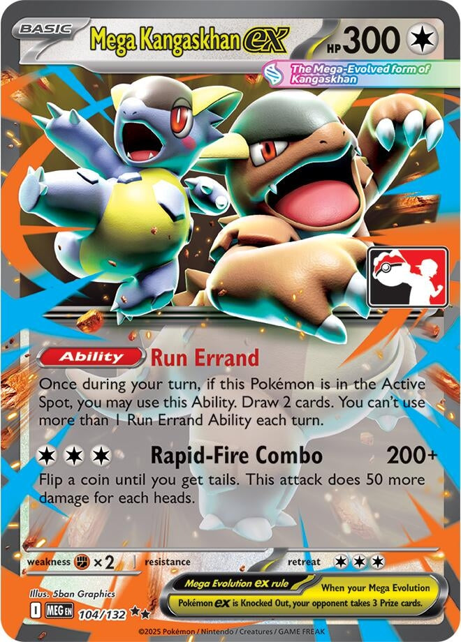 Image for Mega Kangaskhan ex (104/132) (Prize Pack Series Cards) - Pokemon