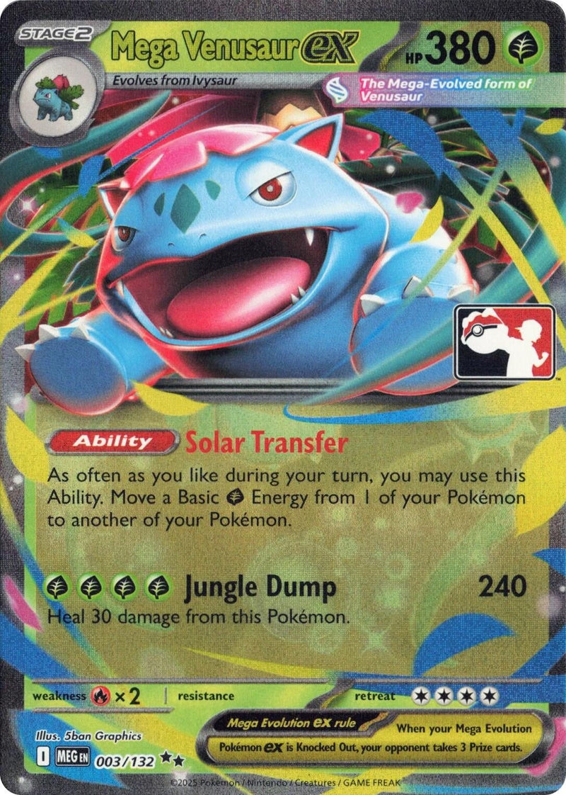 Mega Venusaur ex (003/132) (Prize Pack Series Cards) Pokemon