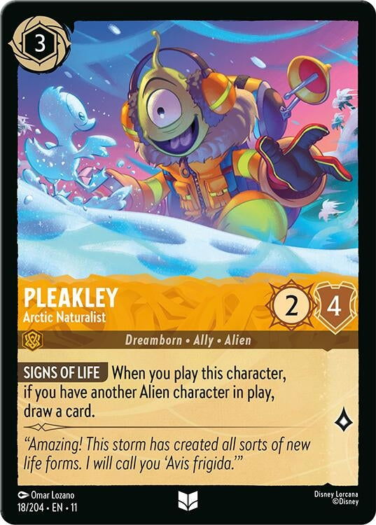 Pleakley - Arctic Naturalist (18/204) (Winterspell) Disney Lorcana
