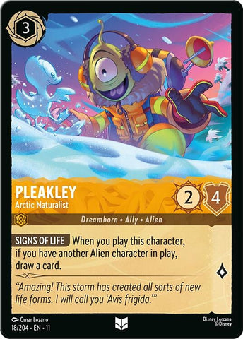 Pleakley - Arctic Naturalist (18/204) (Winterspell) Disney Lorcana