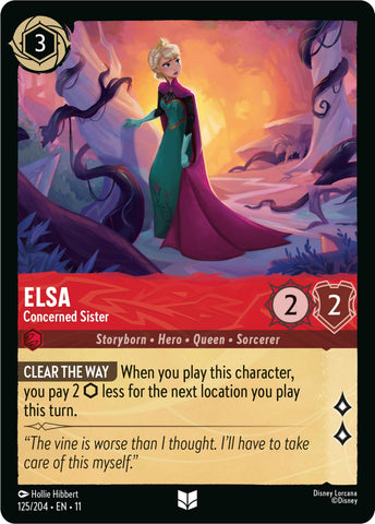 Elsa - Concerned Sister (125/204) (Winterspell) Disney Lorcana