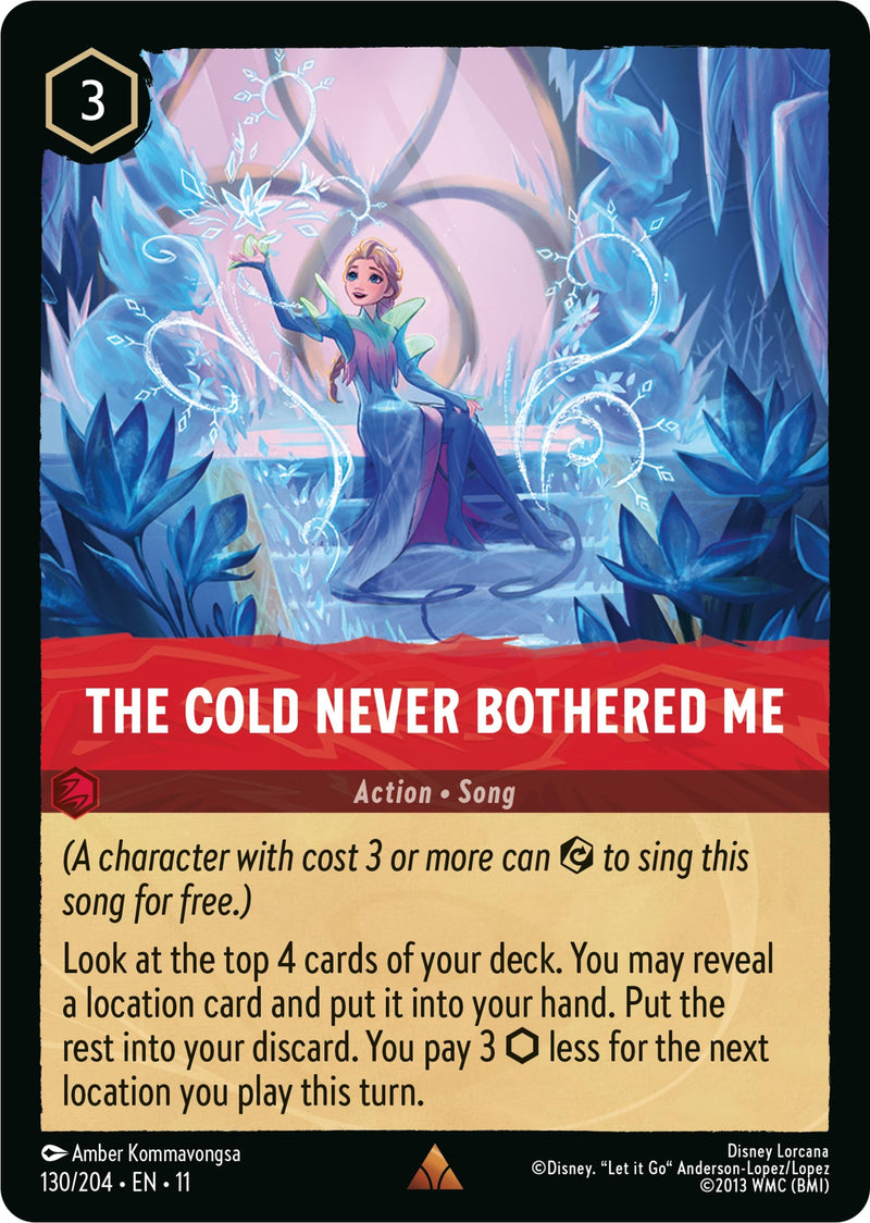 The Cold Never Bothered Me (130/204) (Winterspell) Disney Lorcana