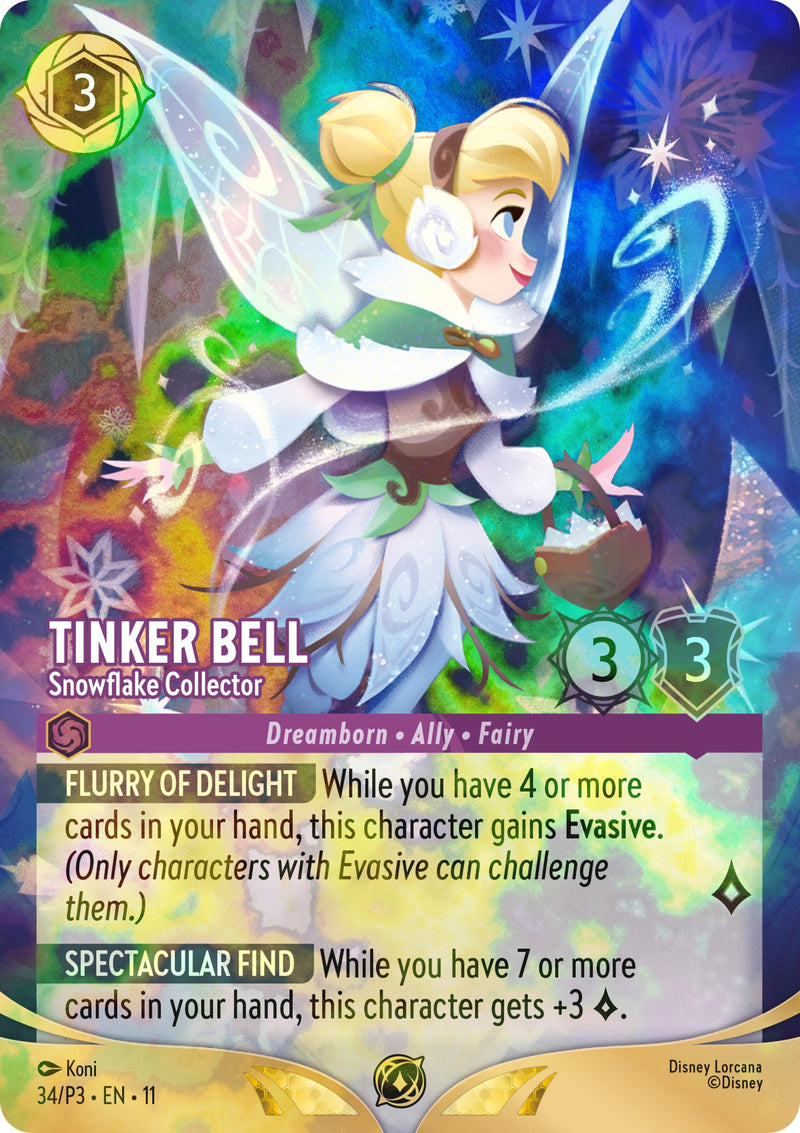 Image for Tinker Bell - Snowflake Collector (Store Championship) (34) (Disney Lorcana Promo Cards) (DLPC) - Disney Lorcana