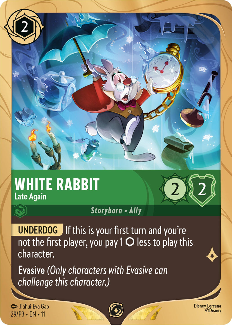 Image for White Rabbit - Late Again (29) (Disney Lorcana Promo Cards) (DLPC) - Disney Lorcana
