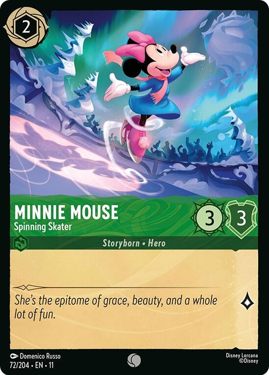 Image for Minnie Mouse - Spinning Skater (72/204) (Winterspell) (11) - Disney Lorcana