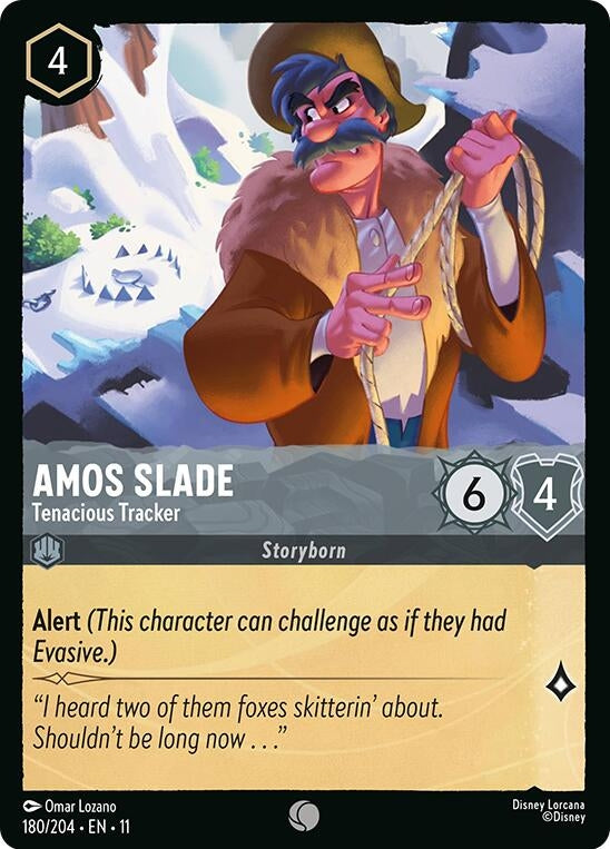 Amos Slade - Tenacious Tracker (180/204) (Winterspell) Disney Lorcana