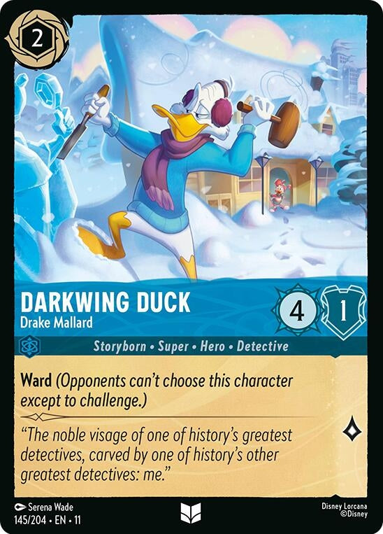 Darkwing Duck - Drake Mallard (145/204) (Winterspell) Disney Lorcana