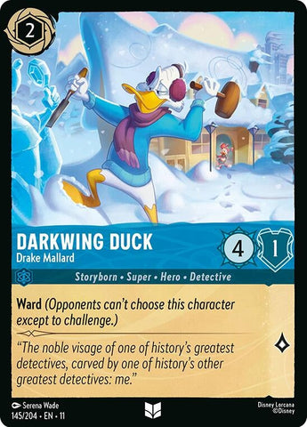 Darkwing Duck - Drake Mallard (145/204) (Winterspell) Disney Lorcana
