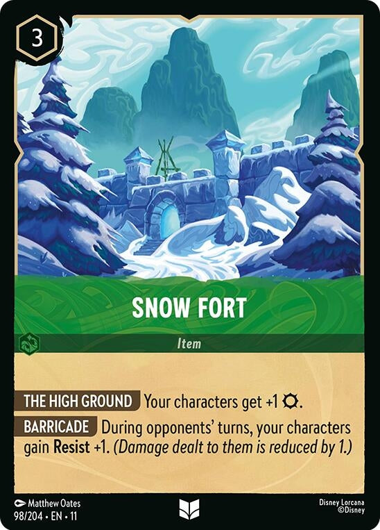 Snow Fort (98/204) (Winterspell) Disney Lorcana