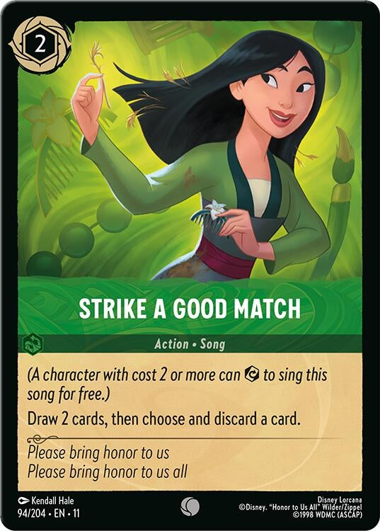 Strike a Good Match (94/204) (Winterspell) Disney Lorcana