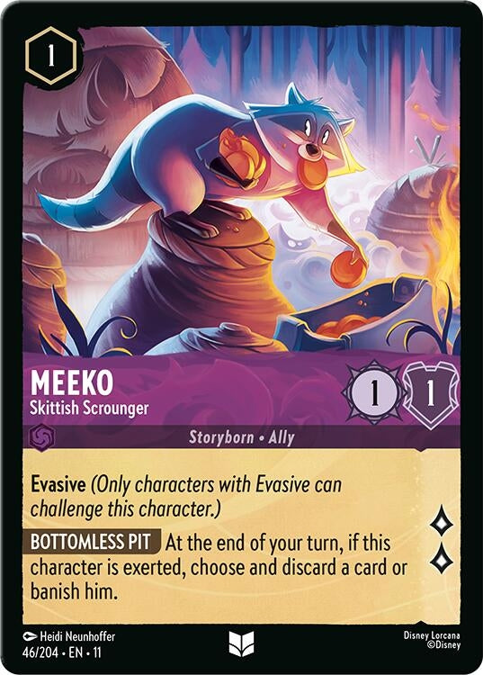 Image for Meeko - Skittish Scrounger (46/204) (Winterspell) (11) - Disney Lorcana