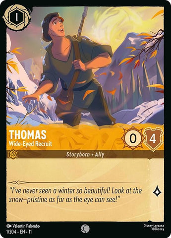 Thomas - Wide-Eyed Recruit (1/204) (Winterspell) Disney Lorcana