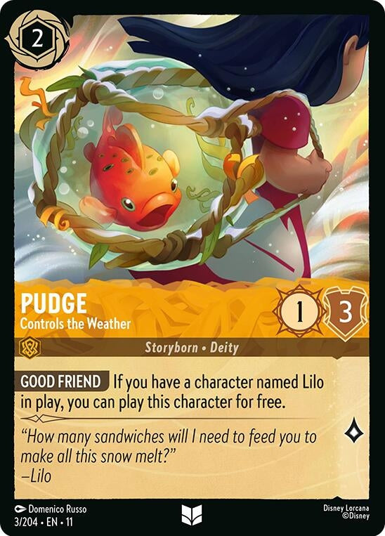 Pudge - Controls the Weather (3/204) (Winterspell) Disney Lorcana