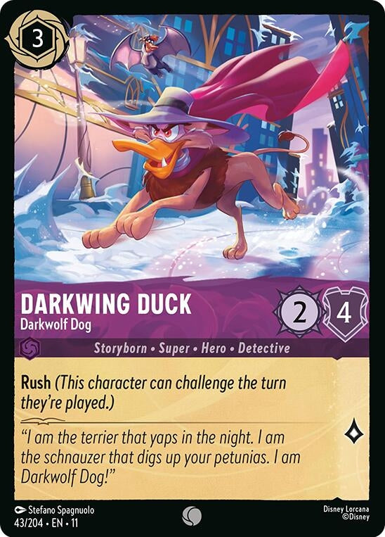 Darkwing Duck - Darkwolf Dog (43/204) (Winterspell) Disney Lorcana