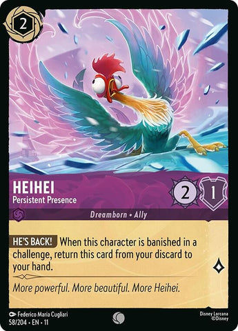 HeiHei - Persistent Presence (58/204) (Winterspell) Disney Lorcana