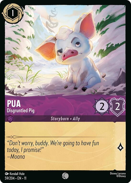 Pua - Disgruntled Pig (59/204) (Winterspell) Disney Lorcana