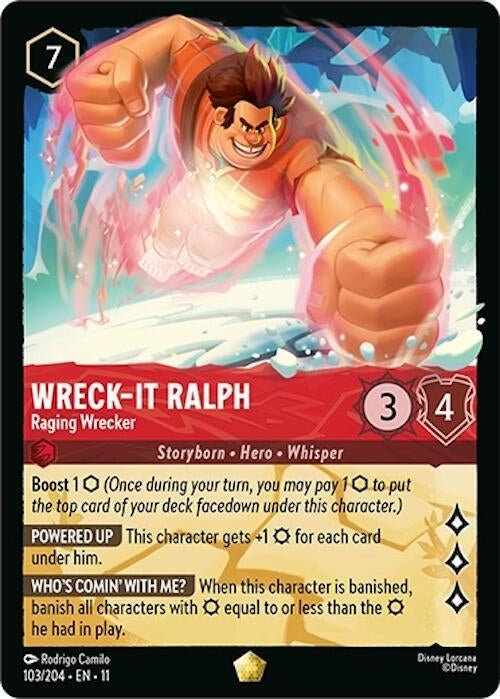 Image for Wreck-It Ralph - Raging Wrecker (103/204) (Winterspell) (11) - Disney Lorcana