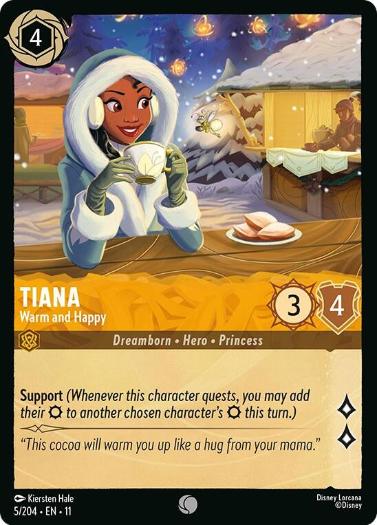 Tiana - Warm and Happy (5/204) (Winterspell) Disney Lorcana