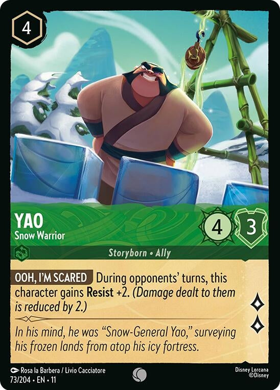 Yao - Snow Warrior (73/204) (Winterspell) Disney Lorcana