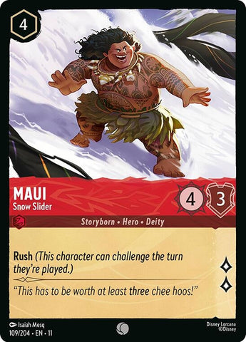 Maui - Snow Slider (109/204) (Winterspell) Disney Lorcana