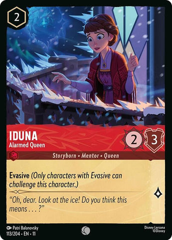 Iduna - Alarmed Queen (113/204) (Winterspell) Disney Lorcana
