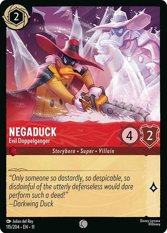 Negaduck - Evil Doppelganger (115/204) (Winterspell) Disney Lorcana