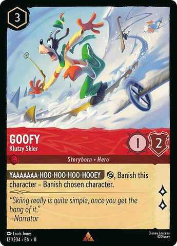 Goofy - Klutzy Skier (121/204) (Winterspell) Disney Lorcana