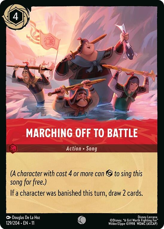Marching Off to Battle (129/204) (Winterspell) Disney Lorcana