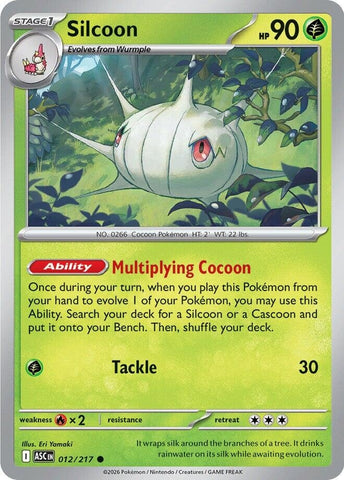 Image for Silcoon (012/217) (ME: Ascended Heroes) - Pokemon